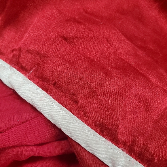 XXI Forever 21 Silk Red Floral Dress - Picture 9 of 13